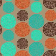 Traditional African Ornament with swirls Seamless vector pattern N10