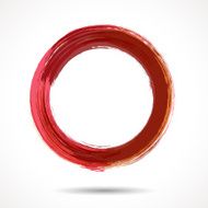 Pink and marsala fashion styled watercolor ring