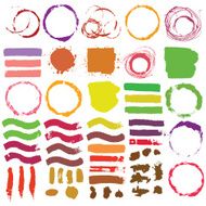 Hand drawn decorative vector brushes Dividers borders N10