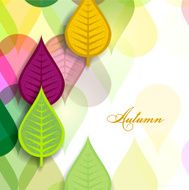 Abstract background with autumn leaves N4