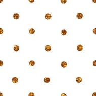 Pattern polka dot Classic dotted seamless gold glitter pattern N4