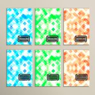 Set simple abstract background of colored squares N2