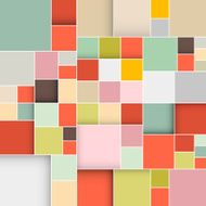 Vector Squares Retro Background Illustration