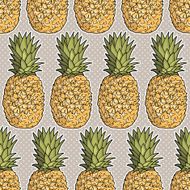 Seamless pattern with pineapples N33