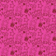 Happy Birthday seamless pattern texture background N11