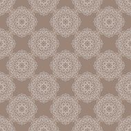 Seamless vintage pattern with floral ornament N2