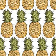 Seamless pattern with pineapples N35