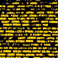 Brick wall yellow relief texture with shadow