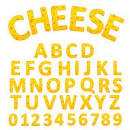 delicious cheese alphabet set