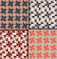 Retro geometric patterns background