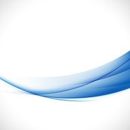 abstract elegant blue curve isolate on white background vector