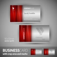 Business card template - elegant vector illustration N2