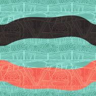 Abstract vector seamless pattern in African style