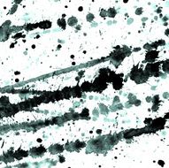 Watercolor green splashes on paper N2