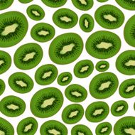 colorful sliced kiwi fruits seamless pattern eps10