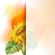 Sunflower frame background