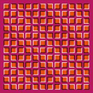 Rolling squares moving wave motion effect Op Art Vector N3