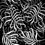 Seamless tropical ornament N2
