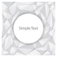 Polygonal (low poly) Abstract Mosaic Background Vector illustration N2