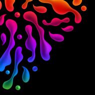 abstract background of colorful three-dimensional figures N2