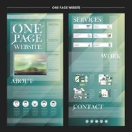 modern one page website design template N4