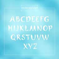 Vector hand drawn alphabet N45