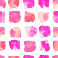 Watercolor red and pink stain seamless pattern