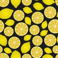 colorful lemon fruits and half seamless pattern eps10 N2