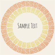 African tribal round ornament N2