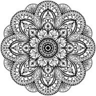 Circular vintage ornament