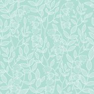 Vector mint green floral texture seamless pattern