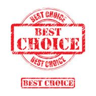 Rubber stamp design BEST CHOICE