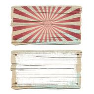 Old wooden vintage sign