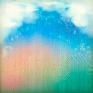 Colorful rain Vintage abstract retro background