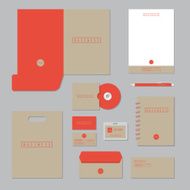 Stationary template design Corporate identity business set N5