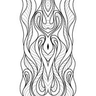 Decorative ornamental pattern background N31