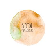 Watercolor soft color circle shape
