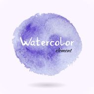 Watercolor Vector Purple Element N2