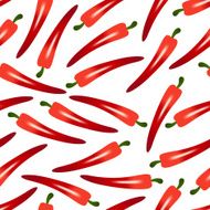 red hot chilli pepper seamless pattern eps10