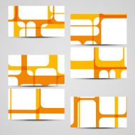 Vector business-card set for your design N376