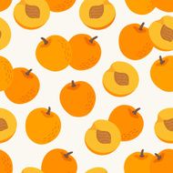 Seamless pattern with nectarines