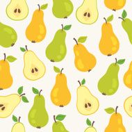 Seamless pattern with pears N5