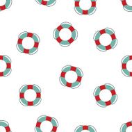 seamless pattern lifebuoy N2