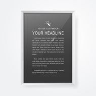Realistic modern frame for your text or picture