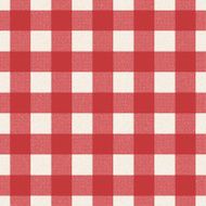 Plaid tablecloth