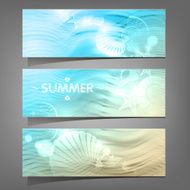 Shell on the waves Abstract background