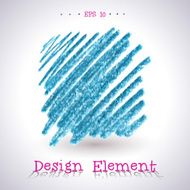 Vector watercolor pencil stain N16
