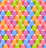 Bright romantic seamless pattern with hearts