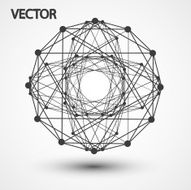 Wireframe polygonal elements eps10 N3
