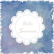 blue darkcross paint watercolor vintage and isolate on white